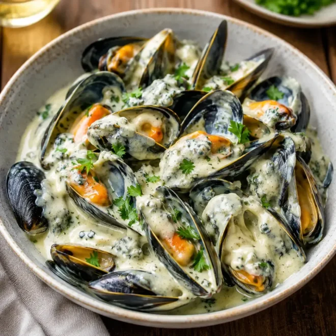 Moules Sauce Roquefort : Une Recette Gourmande et Crémeuse
