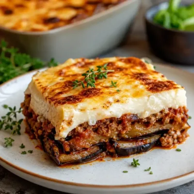 Moussaka Grecque Légère : Savoureuse et Saine