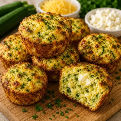 Muffins de Courgettes au Fromage Fondant