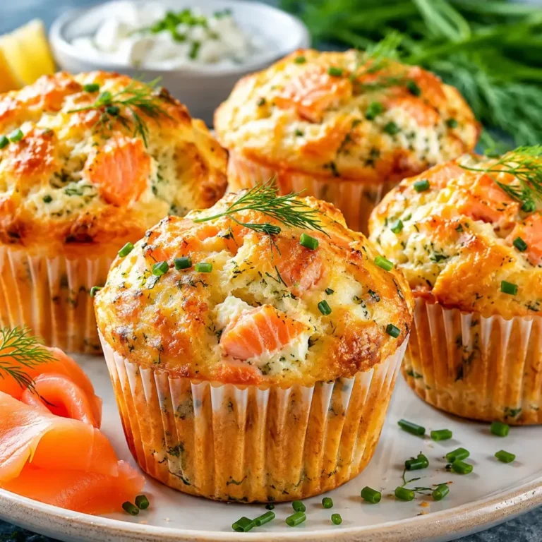 Muffins Salés au Saumon et Fromage Frais