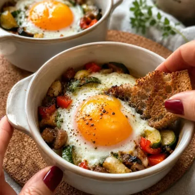 Œufs Cocotte aux Légumes : Recette Facile et Savoureuse