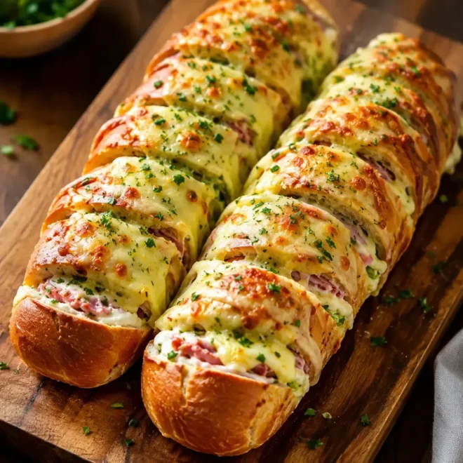 Pain Surprise Garni Maison au Jambon et Fromage