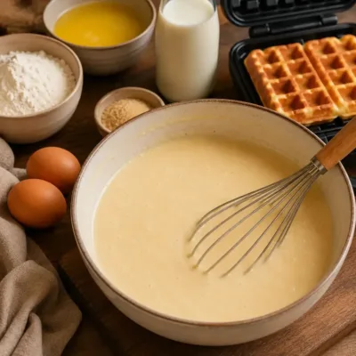Recette de Gaufres Moelleuses de Cyril Lignac