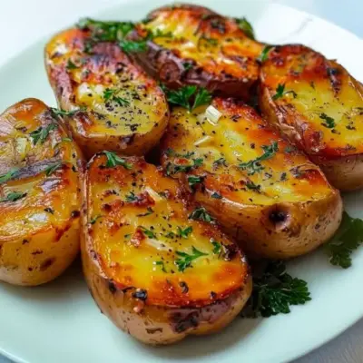 Pommes de Terre Rôties à l&rsquo;Ail et au Persil