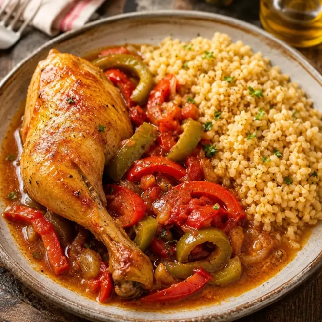 Poulet à la Catalane : Une Recette Méditerranéenne Savoureuse et Authentique