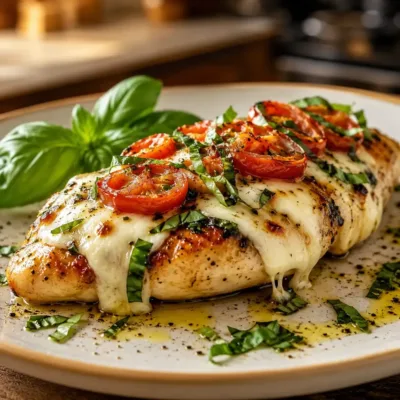 Poulet au basilic et mozzarella : la recette facile, fondante et pleine de saveurs