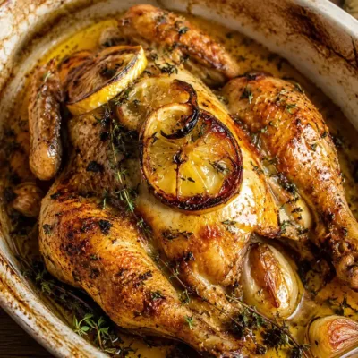 Poulet Citron et Thym au Four : Recette Savoureuse