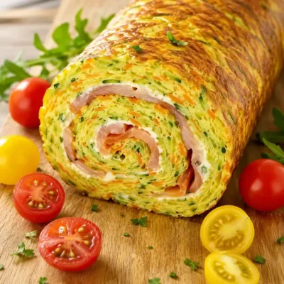 Roulé de Courgette et Carotte : Entrée Légère