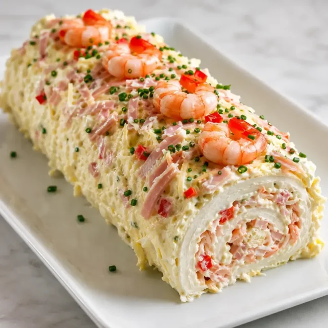 Roulé de Pain de Mie aux Crevettes et Jambon : L’Entrée Froide Qui Fait Sensation