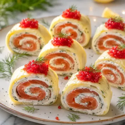 Roulé de Saumon au Fromage Frais Élégant