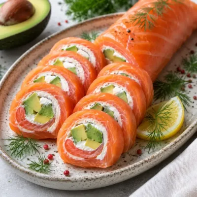 Roulé Saumon Avocat : Fraîcheur et Élégance