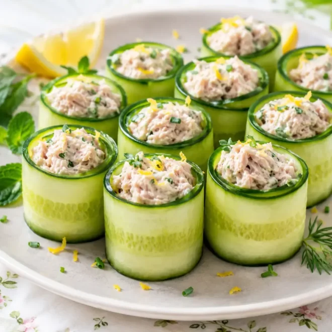Rouleaux de Concombre au Thon : Une Entrée Fraîche et Légère