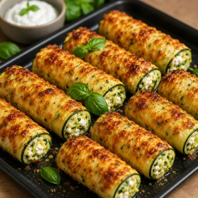 Roulés de Courgettes au Fromage Fondant