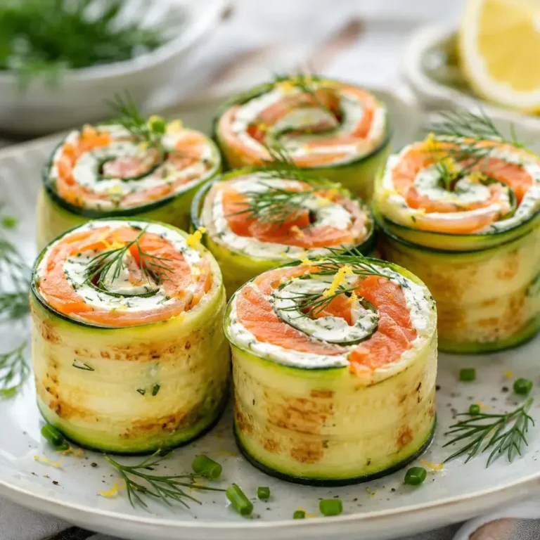 Roulés aux Courgettes et Saumon Fumé : Élégance et Fraîcheur