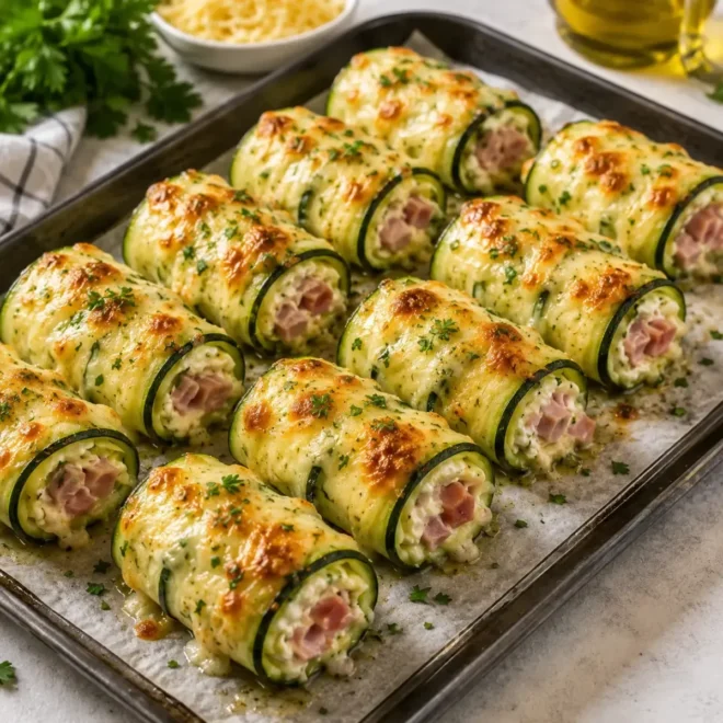 Roulés de Courgettes au Jambon et Fromage : Une Recette Légère et Gourmande
