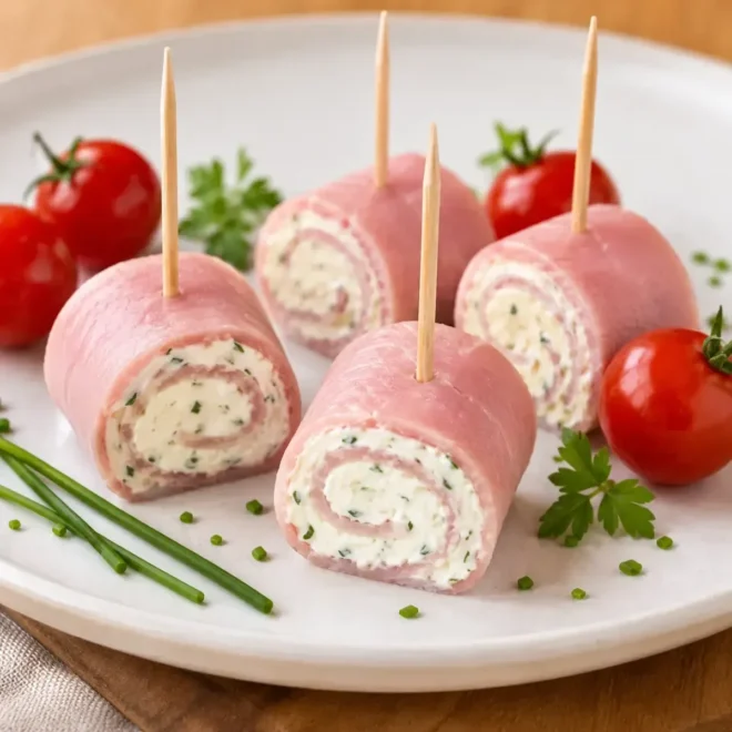 Roulés de Jambon au Boursin : L&rsquo;Entrée Fraîche et Gourmande Prête en 10 Minutes