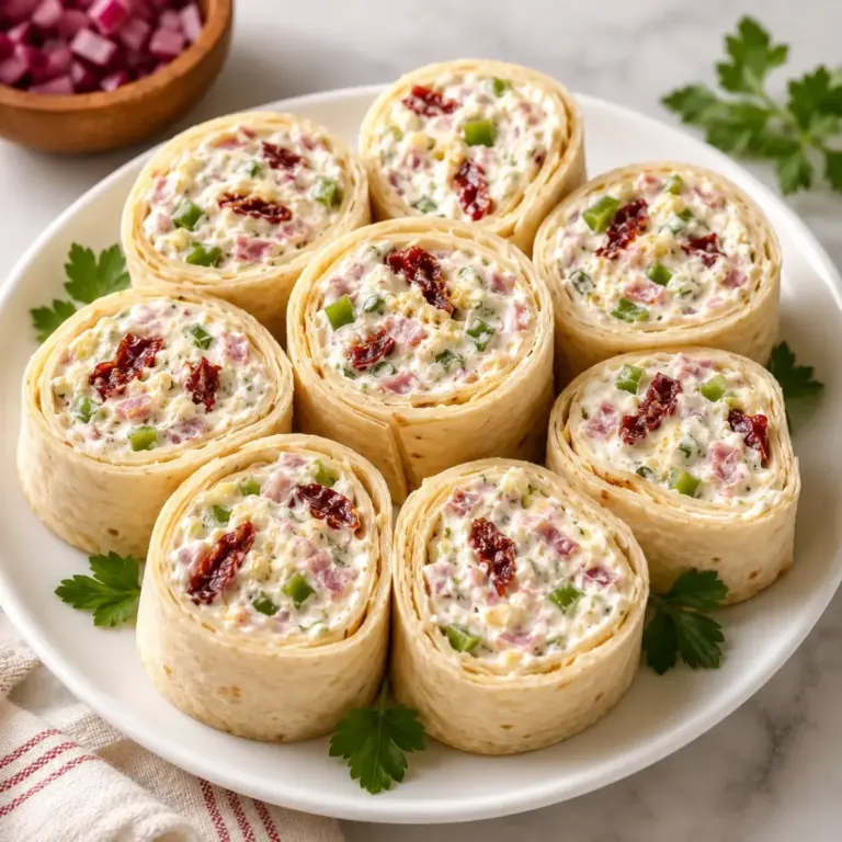 Roulés de Tortillas au Jambon, Fromage et Légumes Croquants