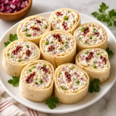 Roulés de Tortillas au Jambon et Fromage