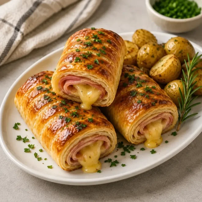Roulés Feuilletés au Jambon et au Fromage : un classique croustillant et fondant