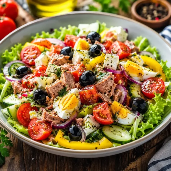 Salade composée d’été fraîche et colorée