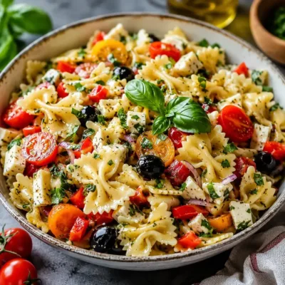 Salade de Pâtes Italienne : Fraîche et Colorée