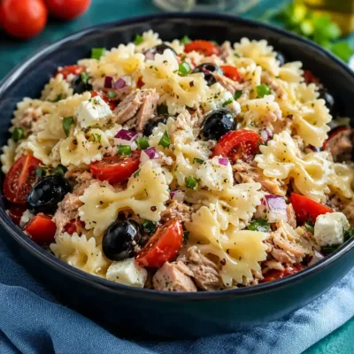 Salade de Pâtes Méditerranéenne Savoureuse