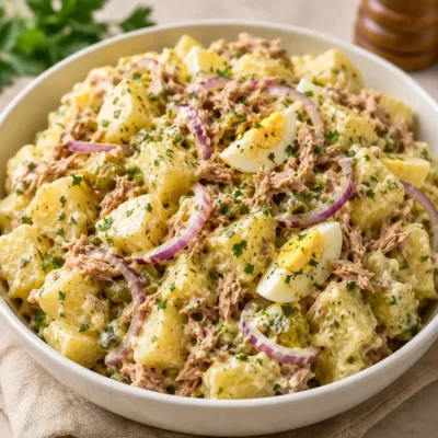 Salade de Pommes de Terre au Thon et Œufs Facile