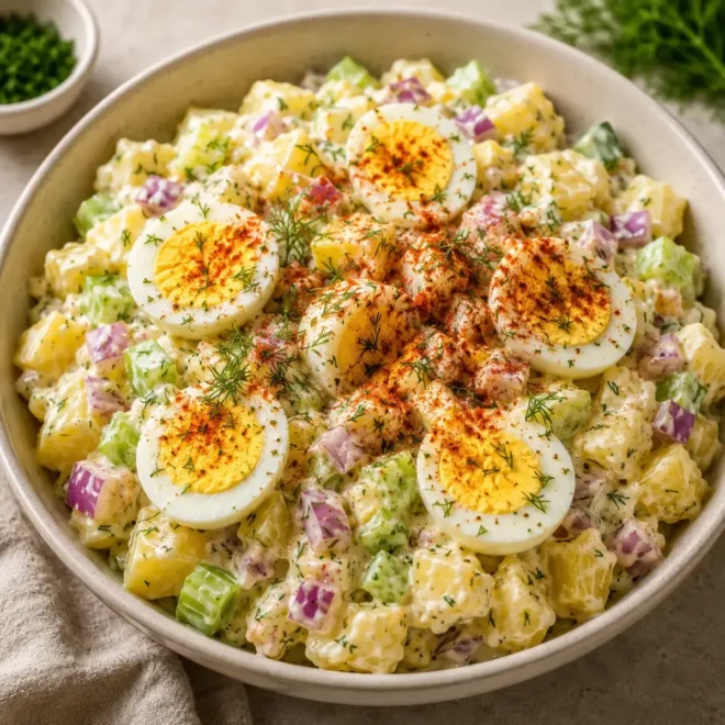 Salade de Pommes de Terre Crémeuse aux Œufs : La Recette Classique et Incontournable