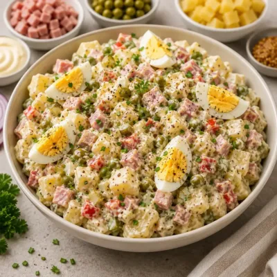 Salade Piémontaise Maison aux Câpres et Cornichons