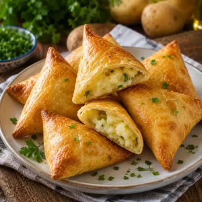 Samoussas aux Pommes de Terre et Fromage Croustillants