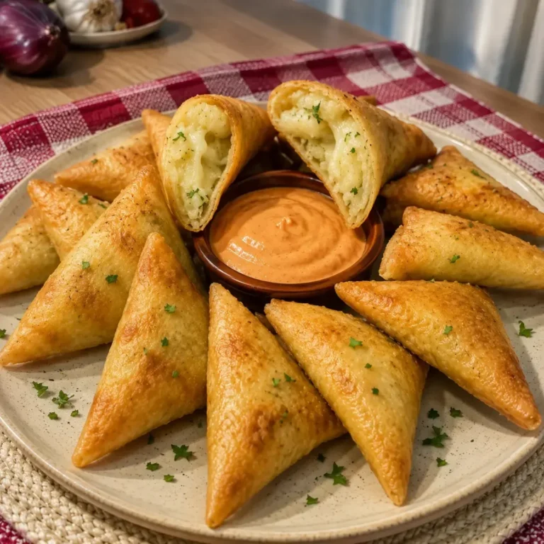 Samoussas aux Pommes de Terre et Fromage Croustillants