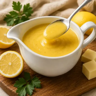 Sauce Citron Crémeuse Maison pour Poissons et Légumes
