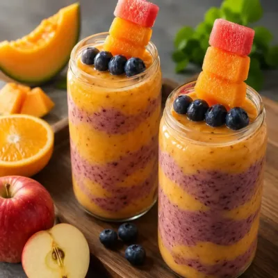 Smoothie Melon, Pomme & Orange : Fraîcheur Vitamine