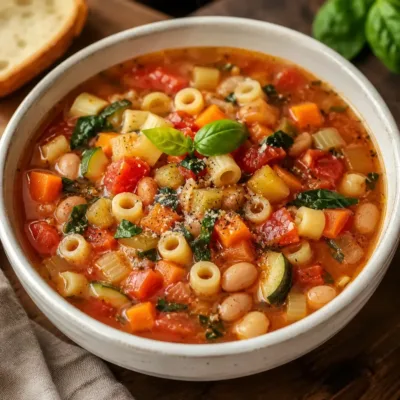 Soupe Minestrone Détox : Légère et Rassasiante