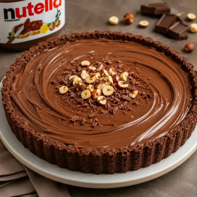 Tarte à la Nutella sans cuisson : le dessert gourmand et ultra facile