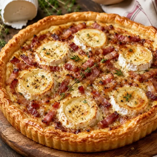 Tarte au Chèvre et aux Lardons : Une Recette Gourmande et Facile