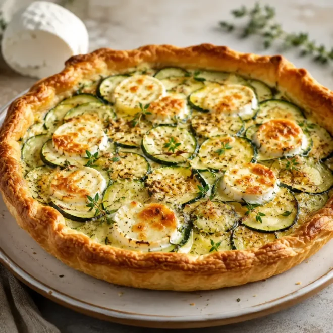 Tarte Chavroux, Tomates et Courgettes