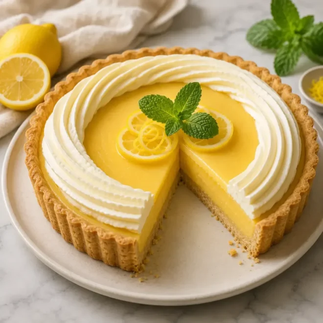 Tarte Crémeuse au Citron et Chantilly