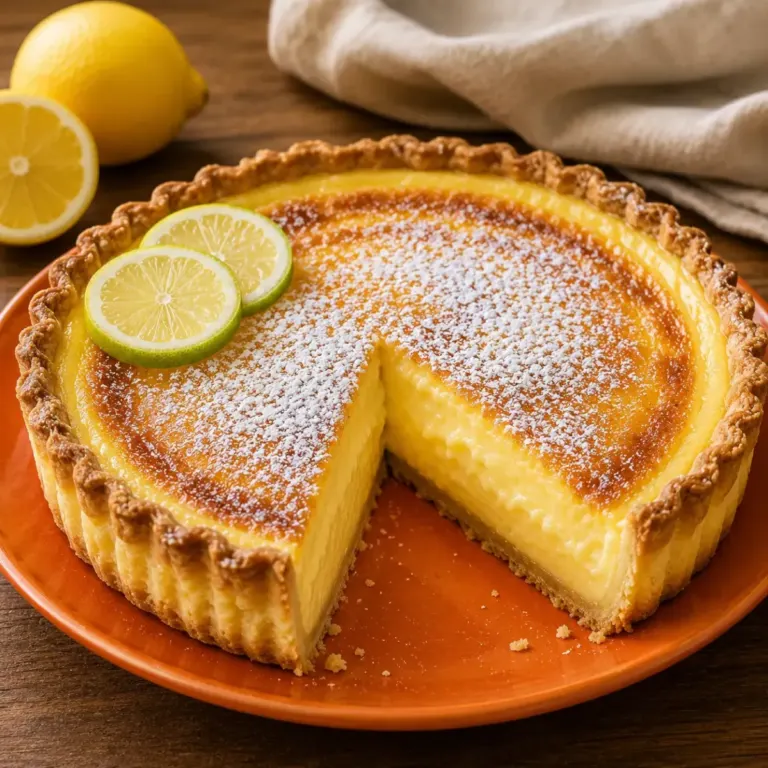 Tarte Crémeuse au Citron : Un Dessert Fondant et Irrésistible