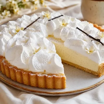 Tarte Crémeux à la Vanille : Fondante et Légère