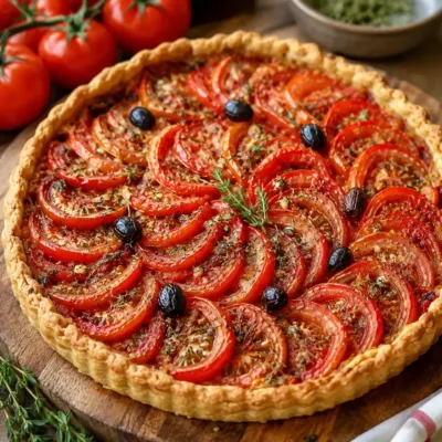 Tarte Provençale aux Tomates : Recette Savoureuse