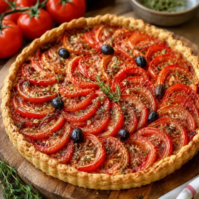 Tarte Provençale aux Tomates : Une Recette Ensoleillée et Savoureuse