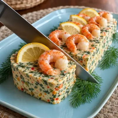 Terrine de crabe et julienne de légumes délicieuse