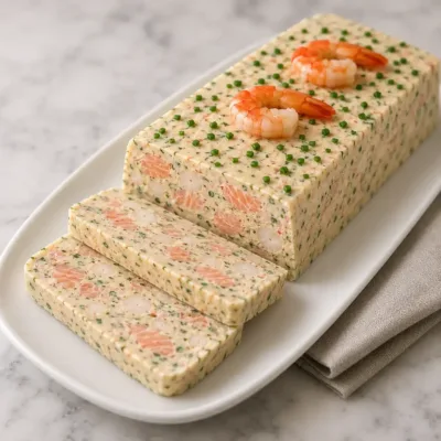 Terrine de Saumon, Crevettes et Saint-Jacques