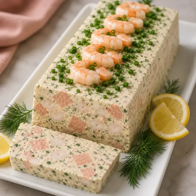 Terrine de Saumon et Crevettes aux Herbes : Une Entrée Fraîche et Raffinée