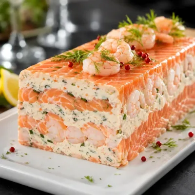 Terrine de Saumon Frais et Crevettes Facile