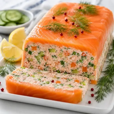 Terrine de Saumon Fumé aux Légumes Frais