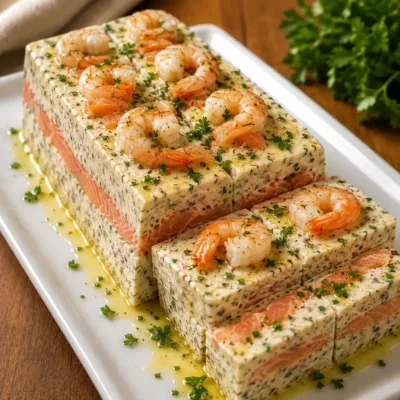 Terrine de Saumon Fumé et Crevettes Élégante