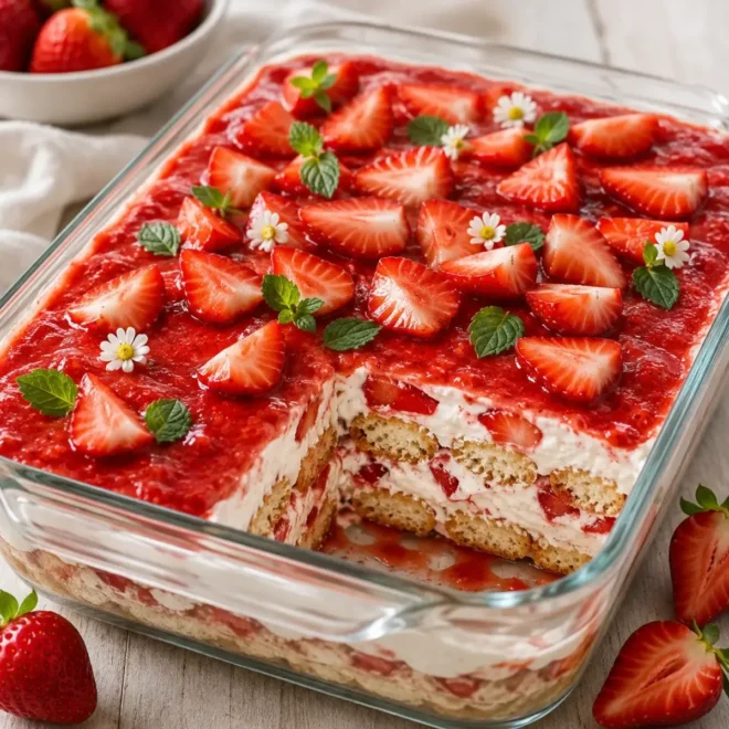 Tiramisu aux Fraises Facile et Gourmand