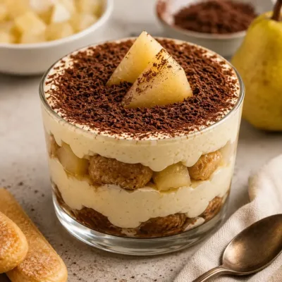 Tiramisu Poire : Dessert Crémeux et Fruité